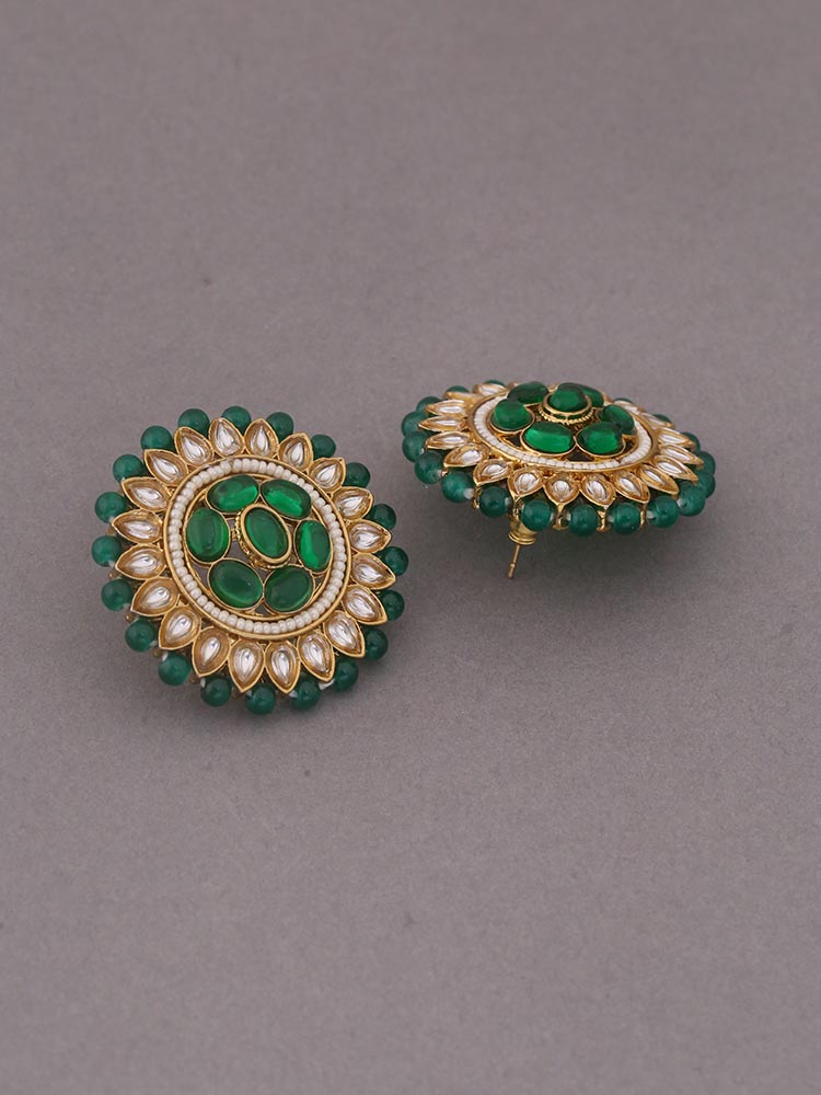 Emerald Utika Ethnic Studs