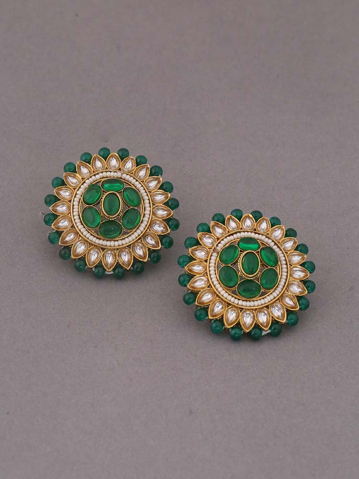 Emerald Utika Ethnic Studs