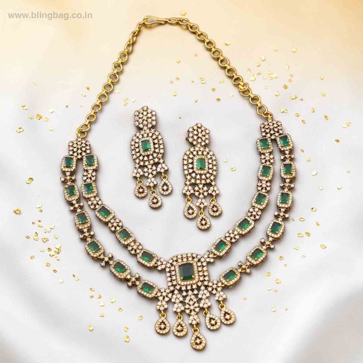 Emerald Uvena Victorian Jewellery Set- New Arrivals