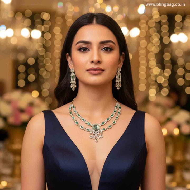 Emerald Uvena Victorian Jewellery Set- New Arrivals