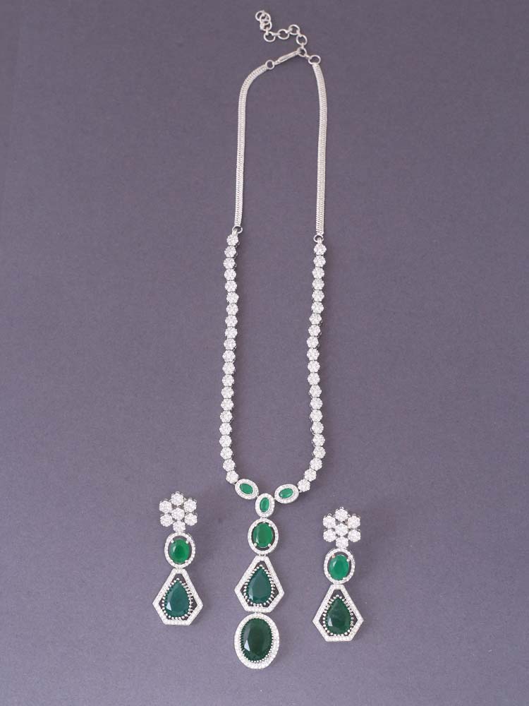 Emerald Valentina Zirconia Jewellery Set