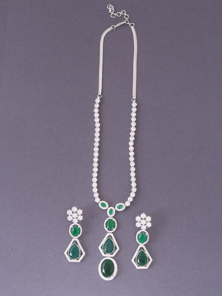 Emerald Valentina Zirconia Jewellery Set