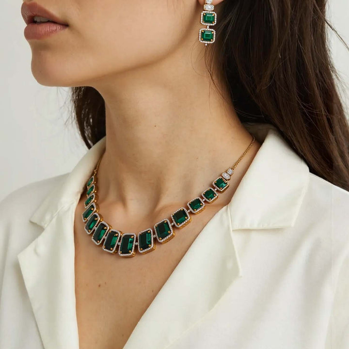 Emerald Valiena Victorian Jewellery Set - New Arrival