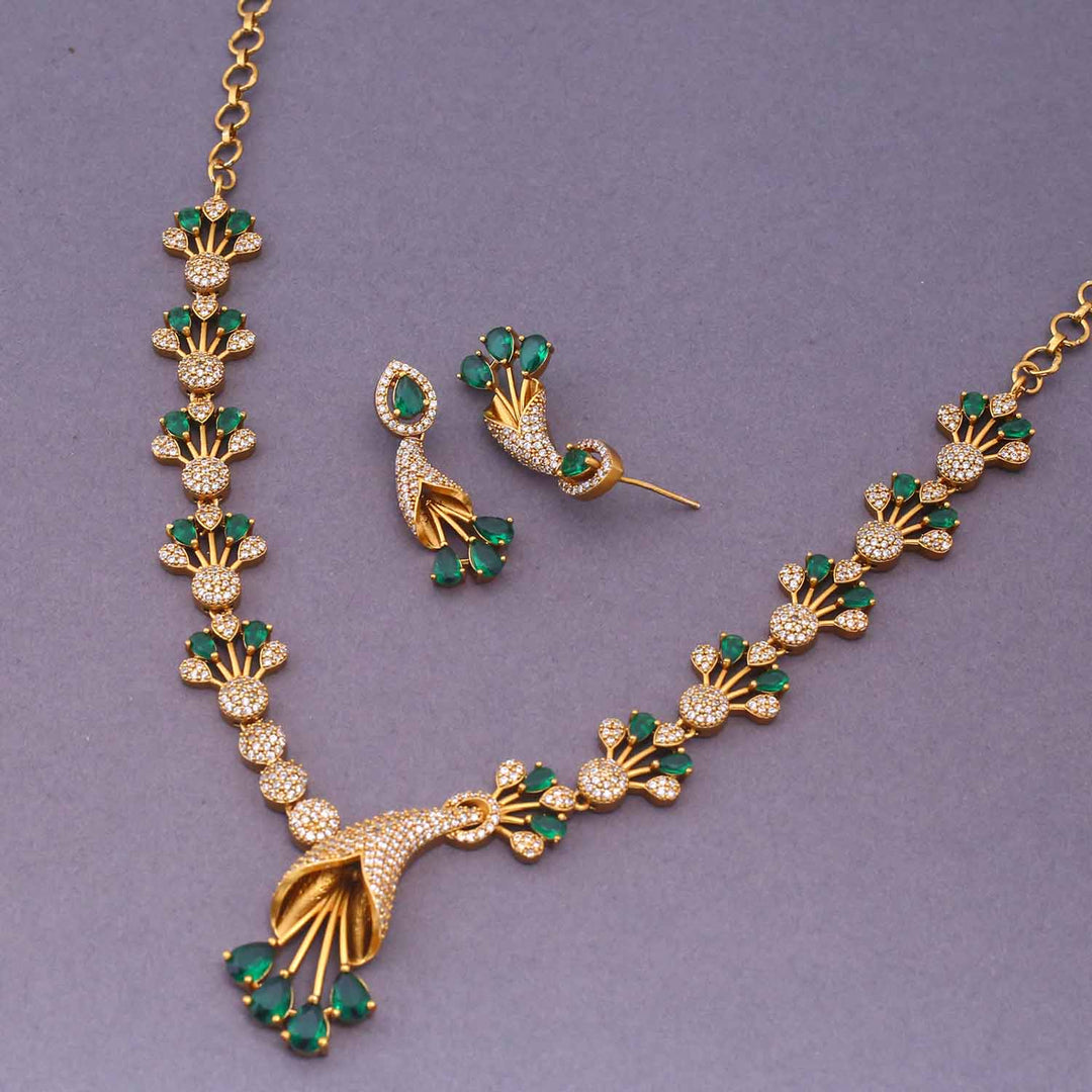 Emerald Vanisha Antique Jewellery Set - New Arrival
