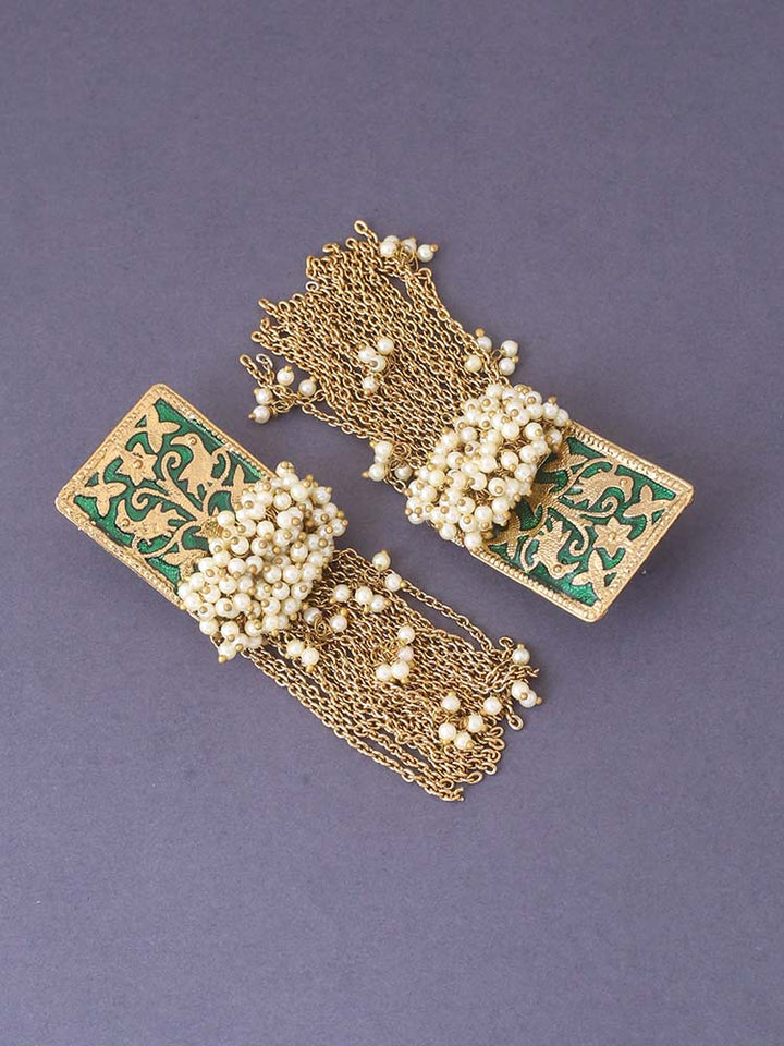 Emerald Varsha Tassels