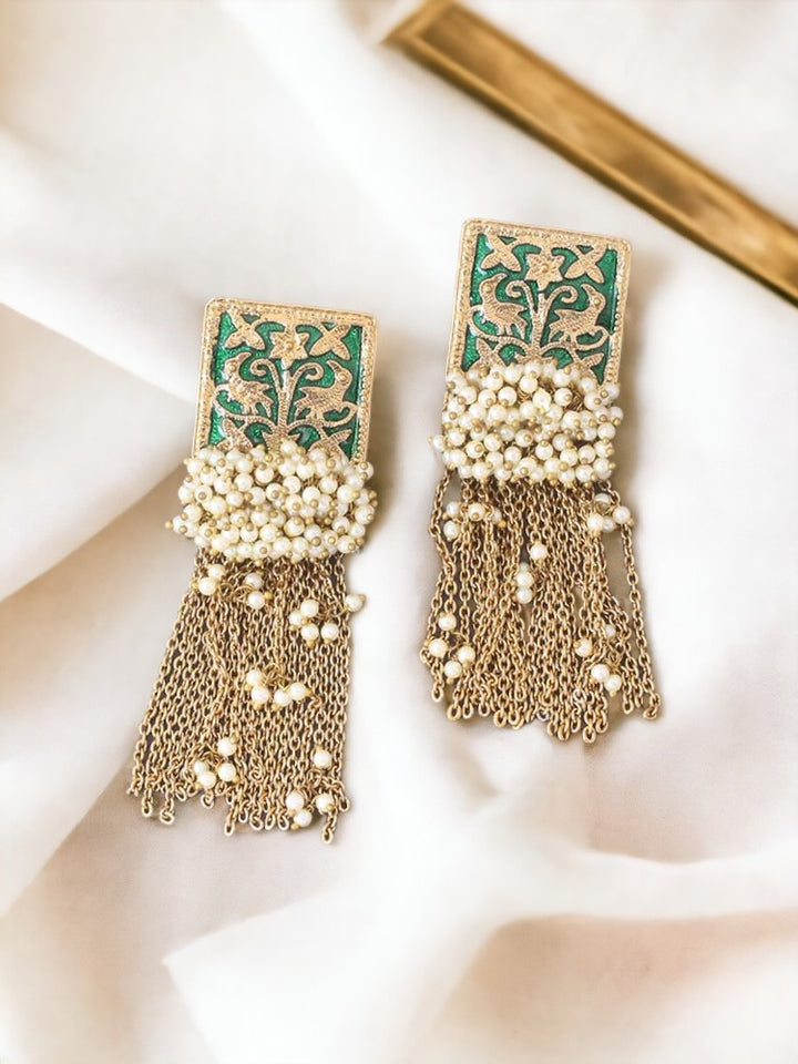 Emerald Varsha Tassels