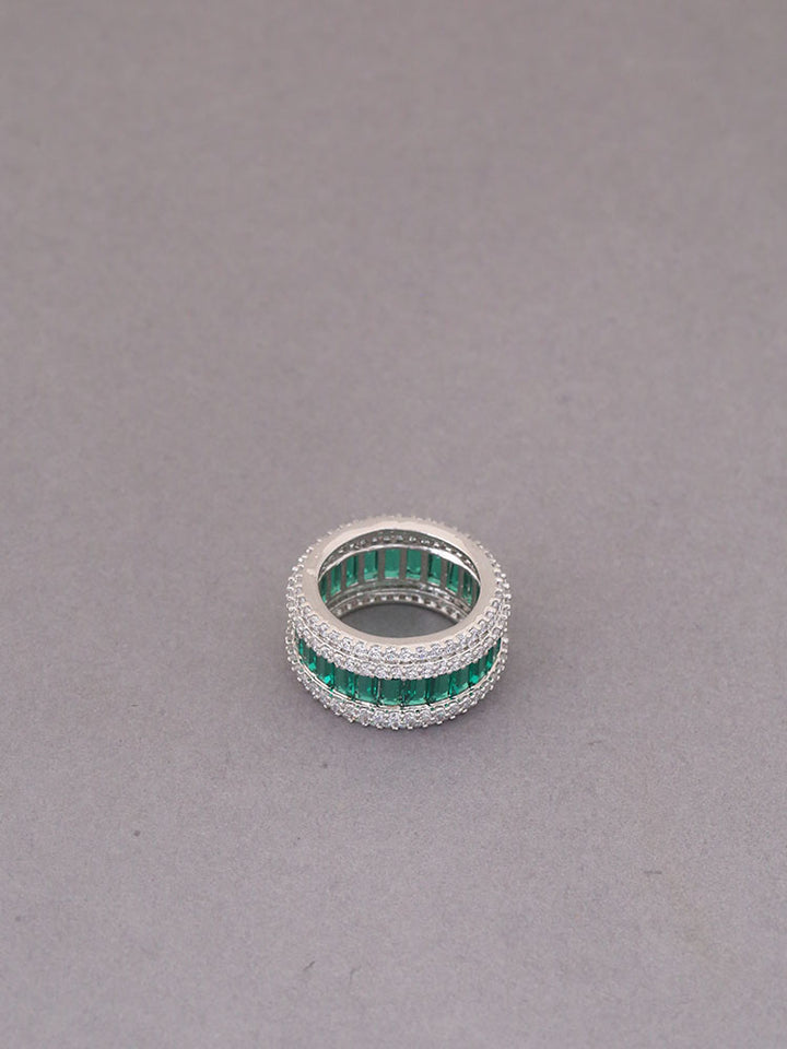 Emerald Vassiliki Zirconia Ring