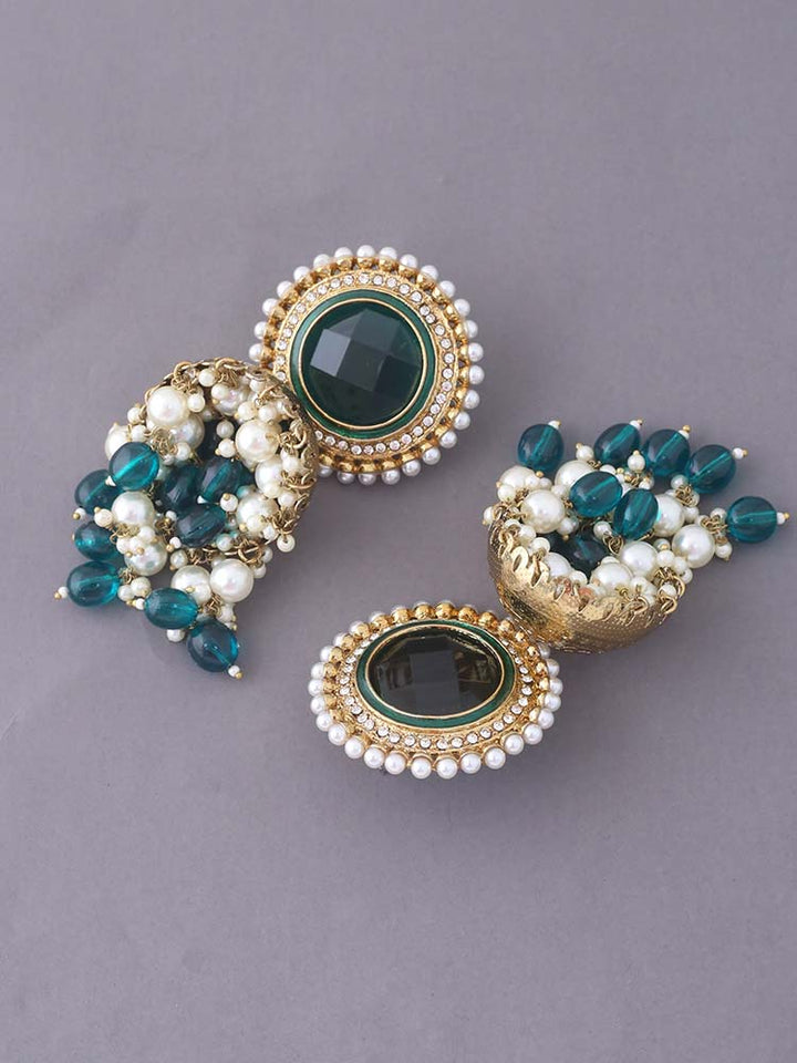 Emerald Vasu Jhumkis