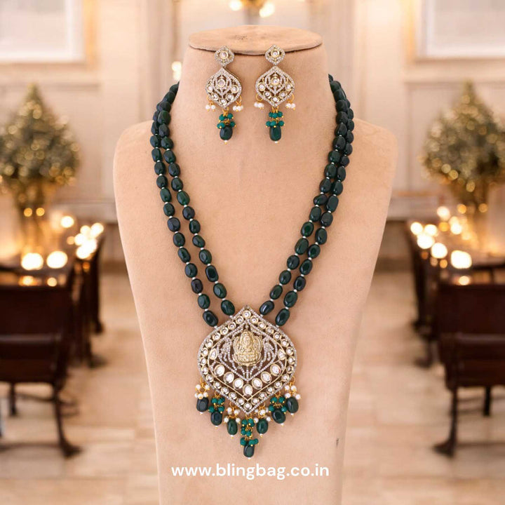 Emerald Vasudhara Temple Jewellery- New Arrival