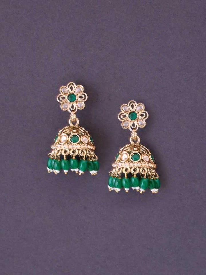 Emerald Vayavi Jhumkis
