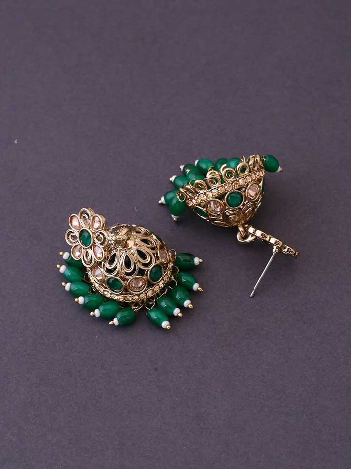 Emerald Vayavi Jhumkis