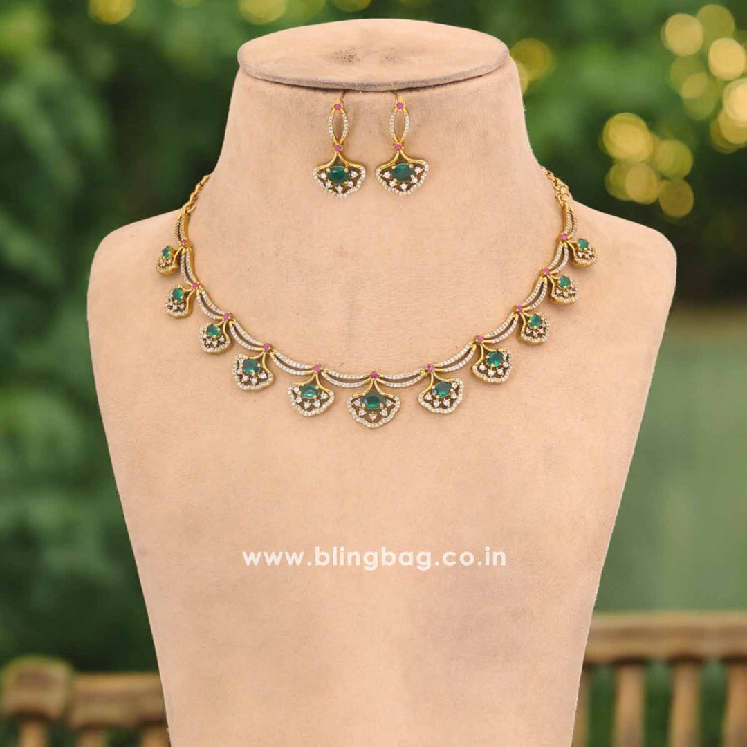 Emerald Veera Victorian Jewellery Set - New Arrival