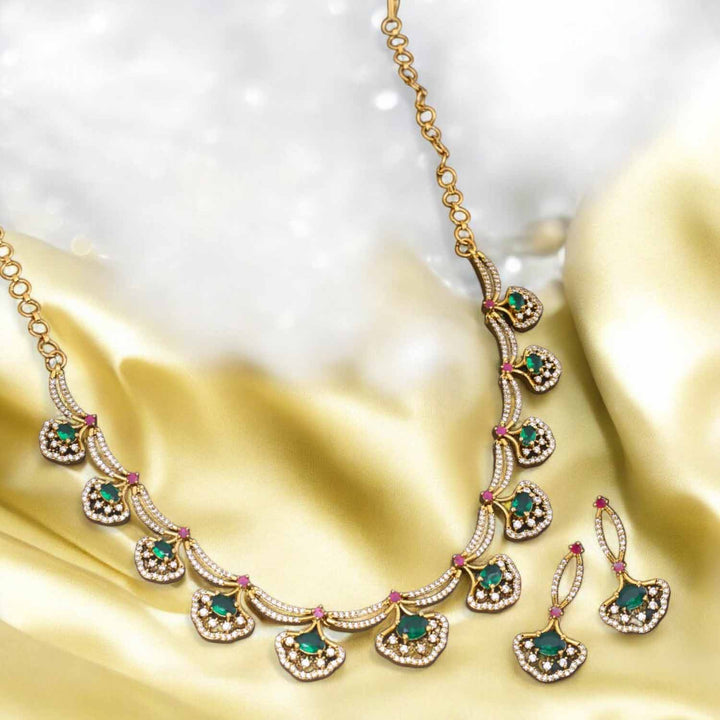 Emerald Veera Victorian Jewellery Set - New Arrival