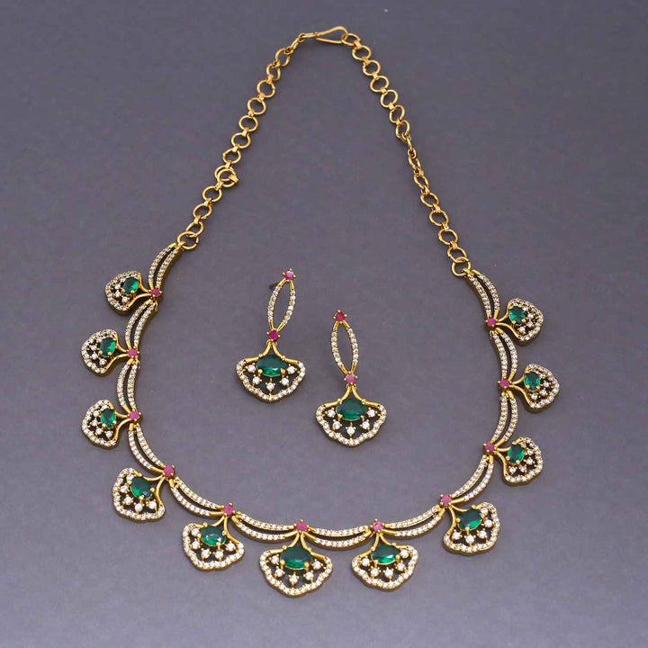 Emerald Veera Victorian Jewellery Set - New Arrival