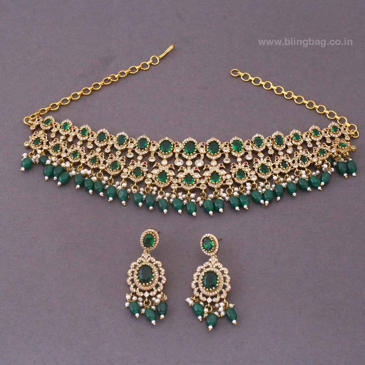 Emerald Verric Victorian Jewellery Set- New Arrival
