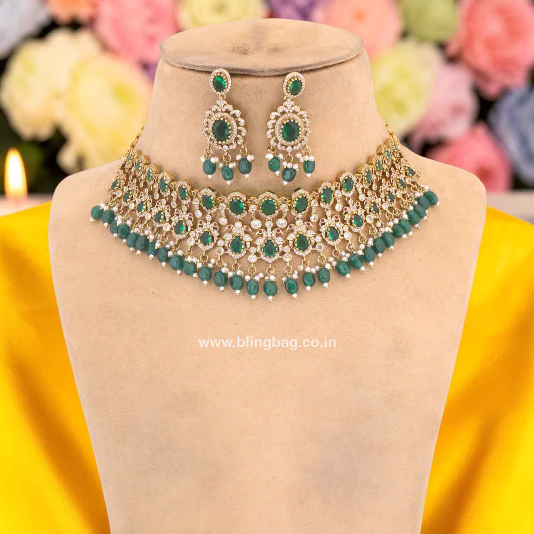 Emerald Verric Victorian Jewellery Set- New Arrival