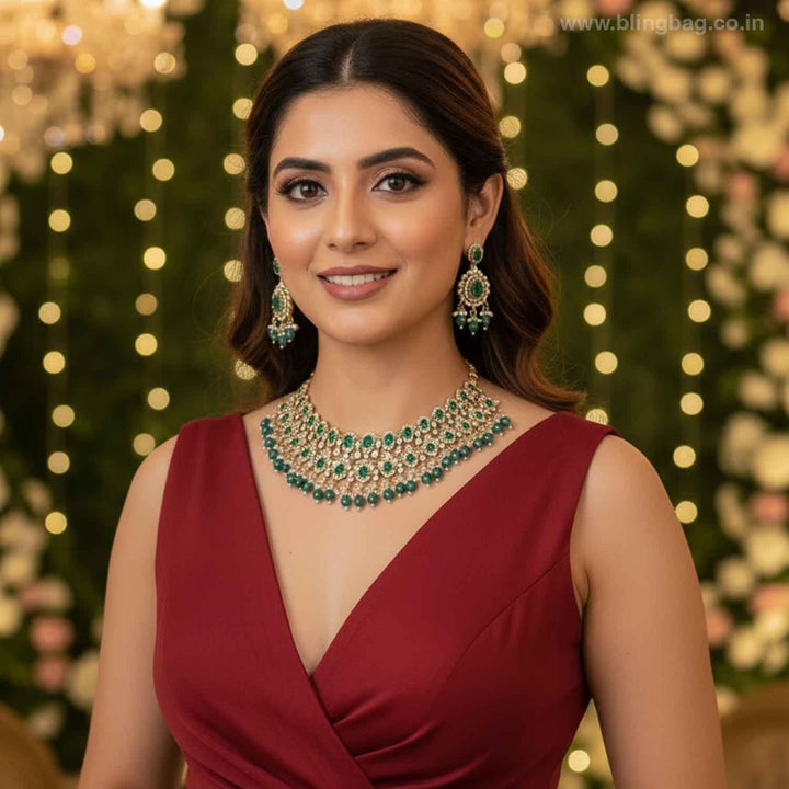 Emerald Verric Victorian Jewellery Set- New Arrival