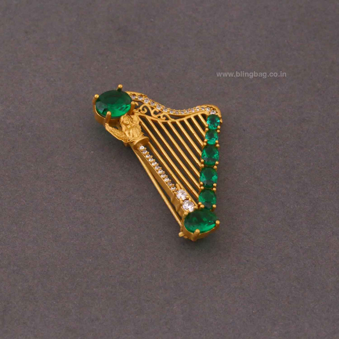 Emerald Vibe Brooch