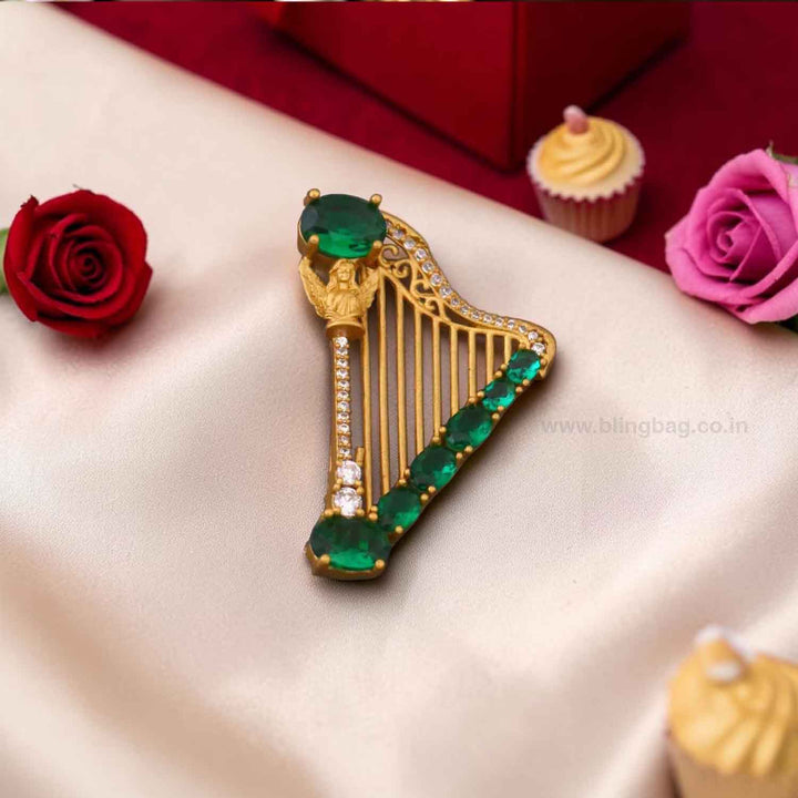 Emerald Vibe Brooch
