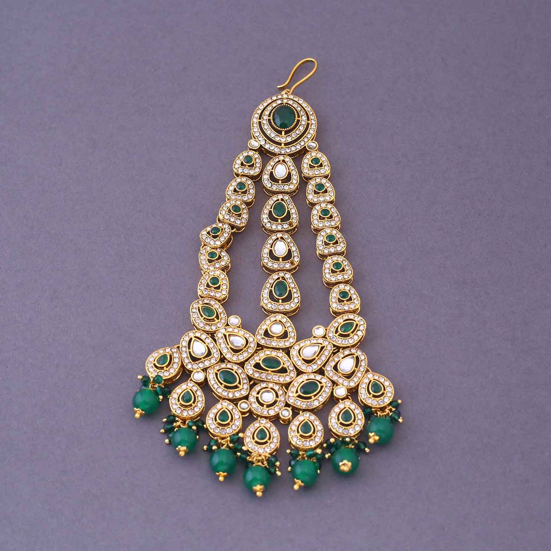 Emerald Vihaani Bridal Jewellery Set