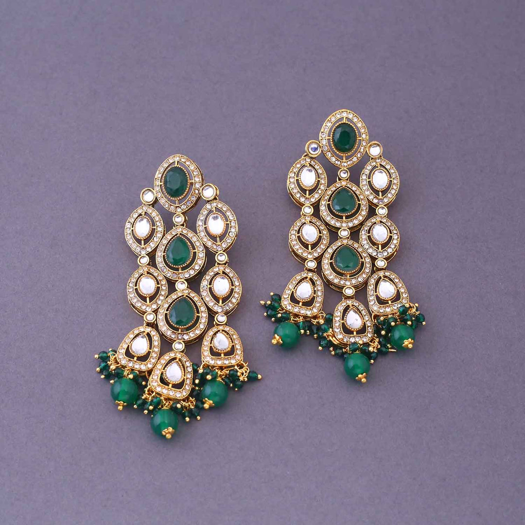 Emerald Vihaani Bridal Jewellery Set
