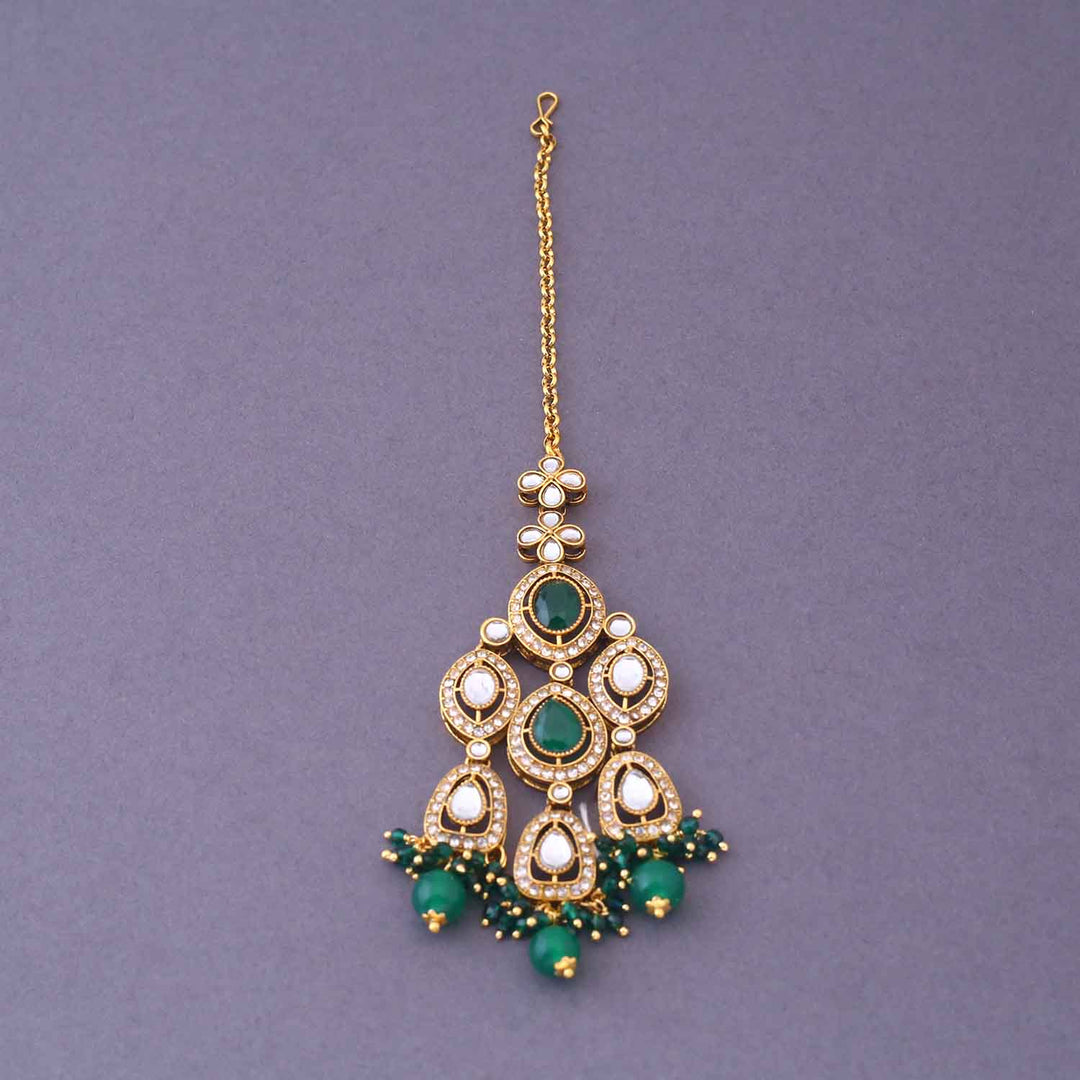 Emerald Vihaani Bridal Jewellery Set