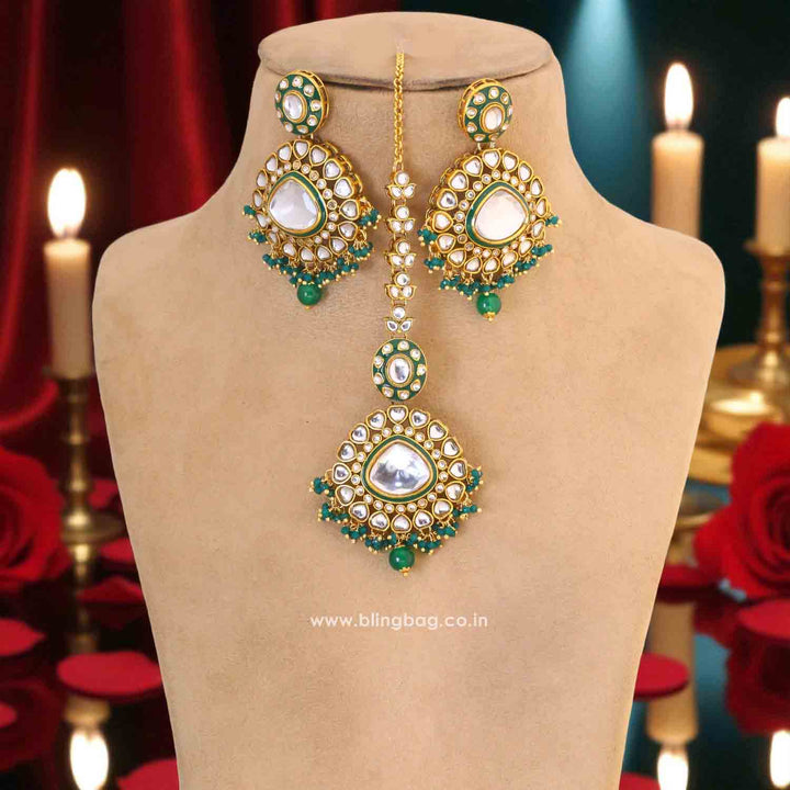 Emerald Vilasini Maang Tikka