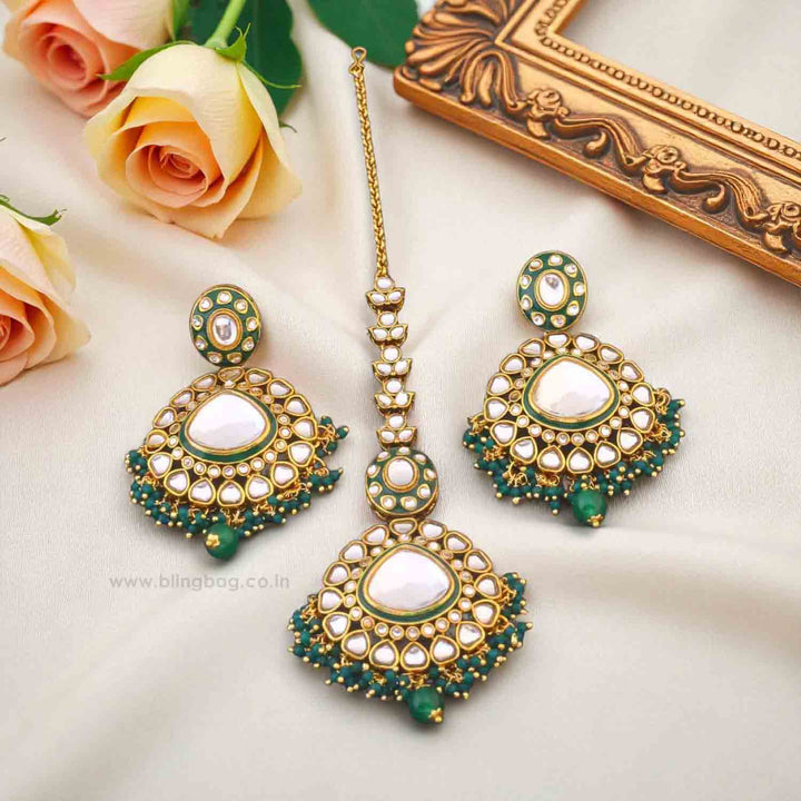 Emerald Vilasini Maang Tikka