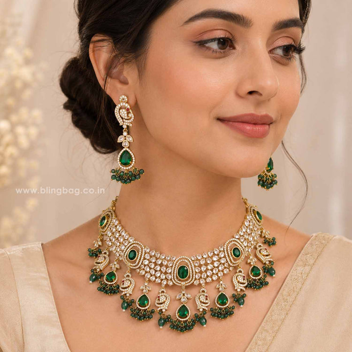 Emerald Viraa Hasli Victorian Jewellery Set - New Arrival