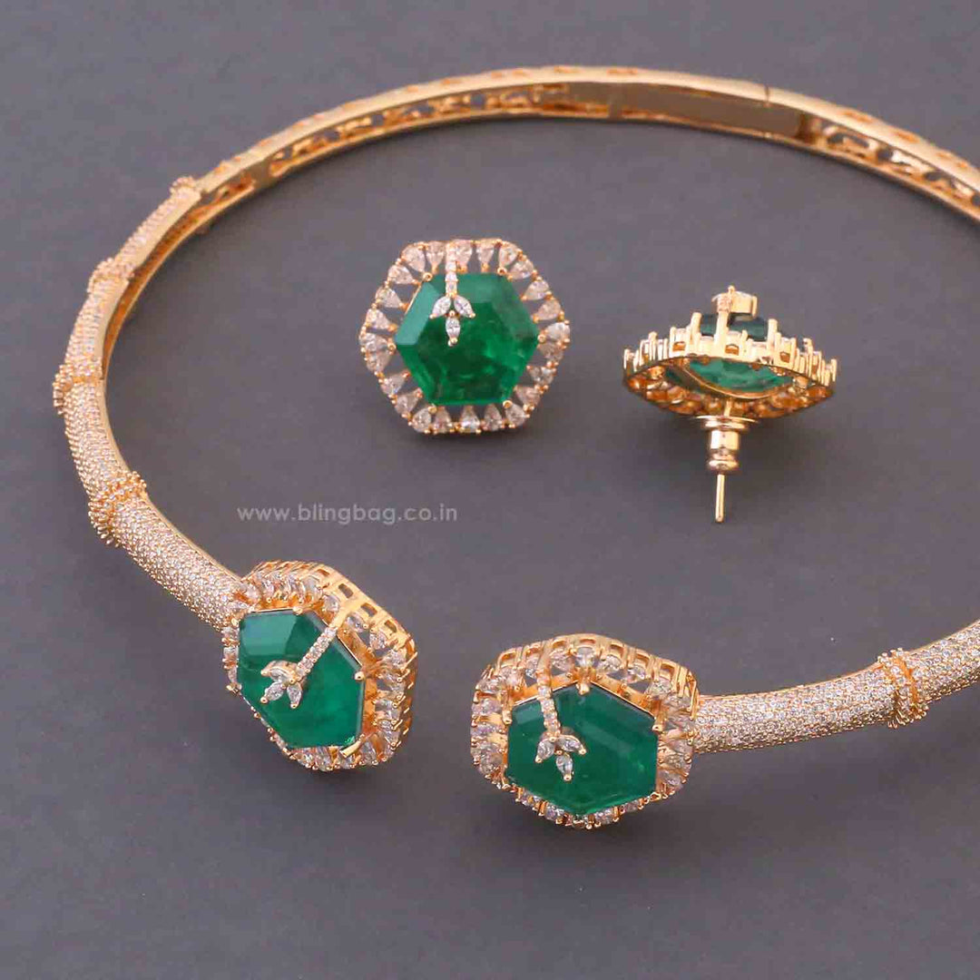 Emerald Vivienne Hasli Zirconia Jewellery Set