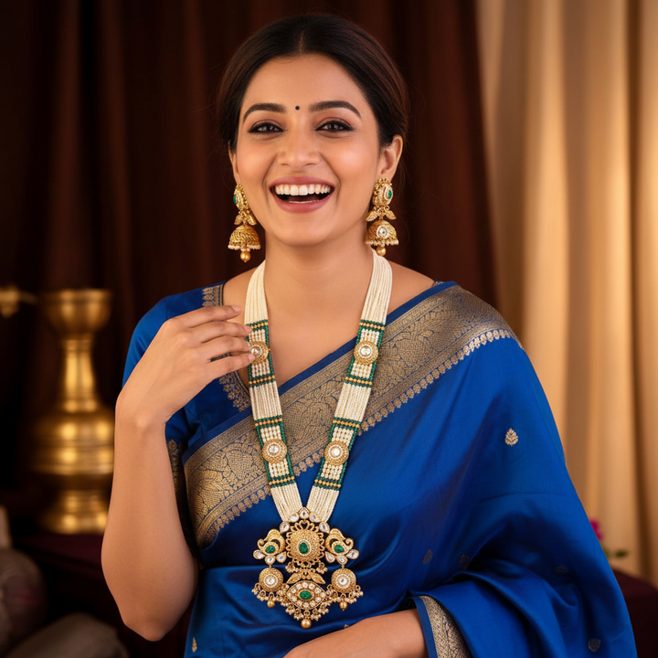 Emerald Viviktha Rajwadi Set