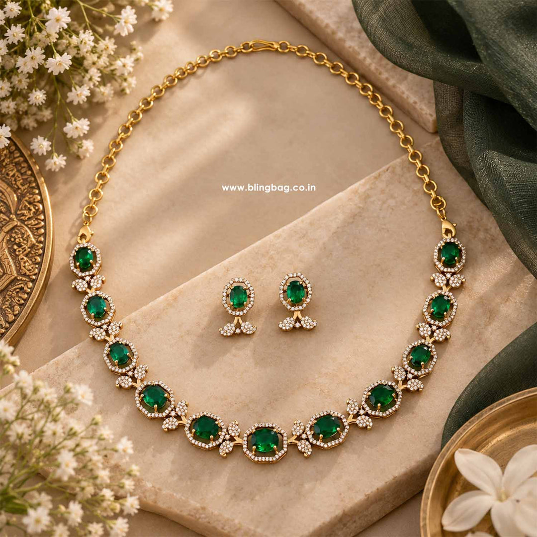 Emerald Vogue Victorian Jewellery Set - New Arrival