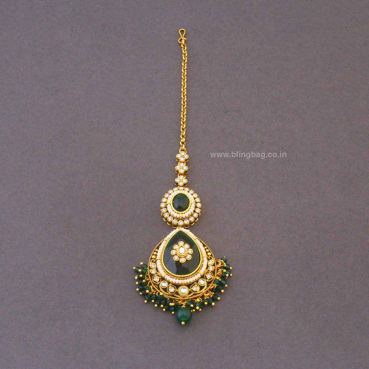 Emerald Vrishaliya Bridal Jewellery Set