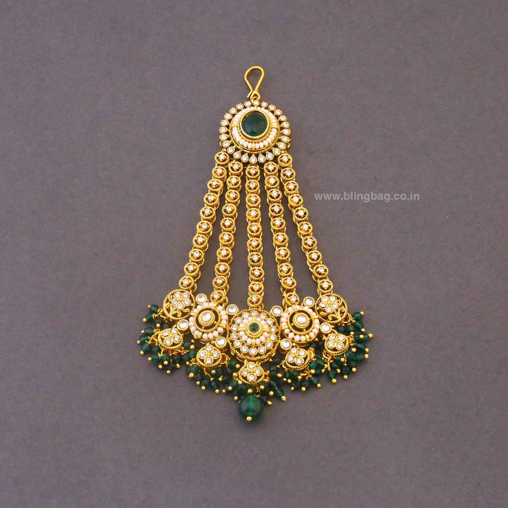 Emerald Vrishaliya Bridal Jewellery Set
