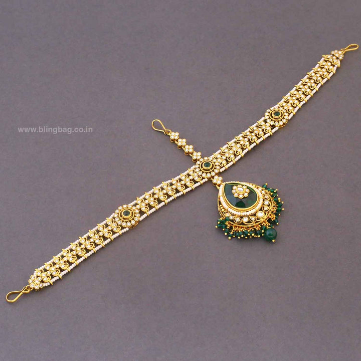 Emerald Vrishaliya Bridal Jewellery Set