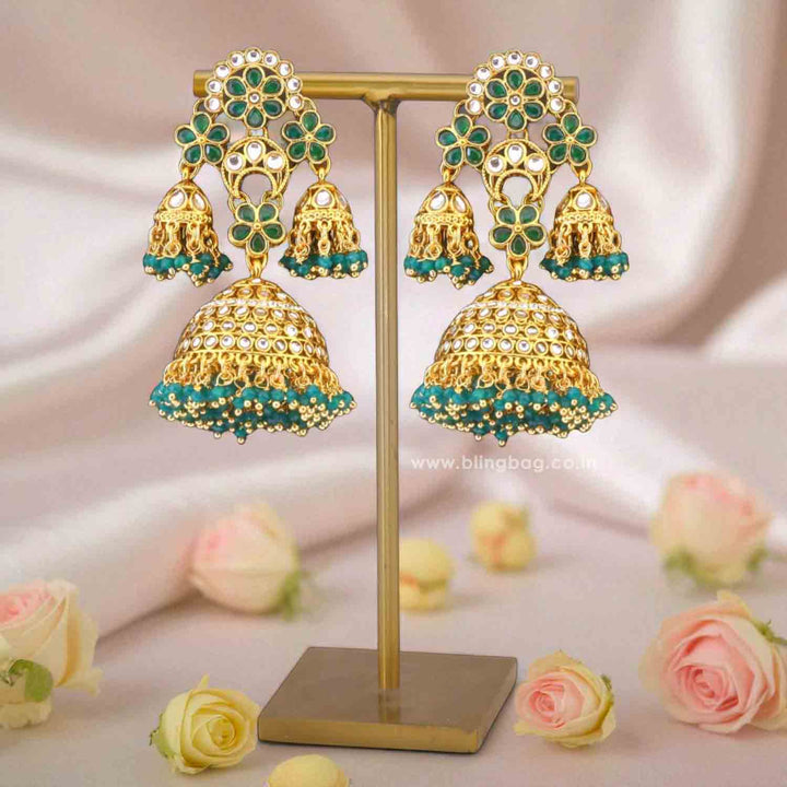 Emerald Wasti Jhumkis