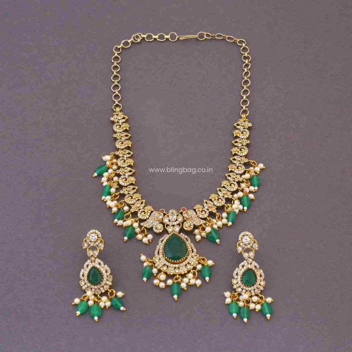 Emerald Wesira Victorian Jewellery Set - New Arrival