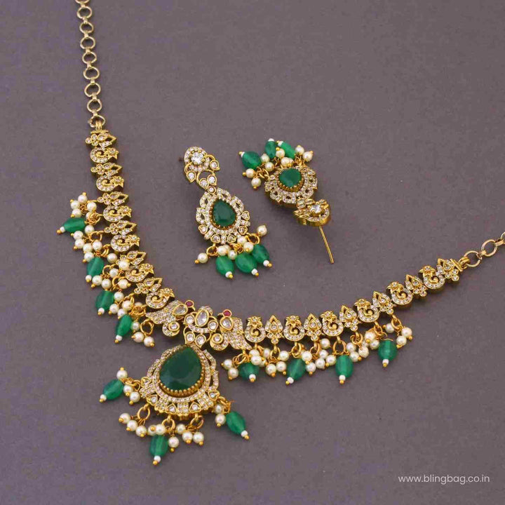 Emerald Wesira Victorian Jewellery Set - New Arrival