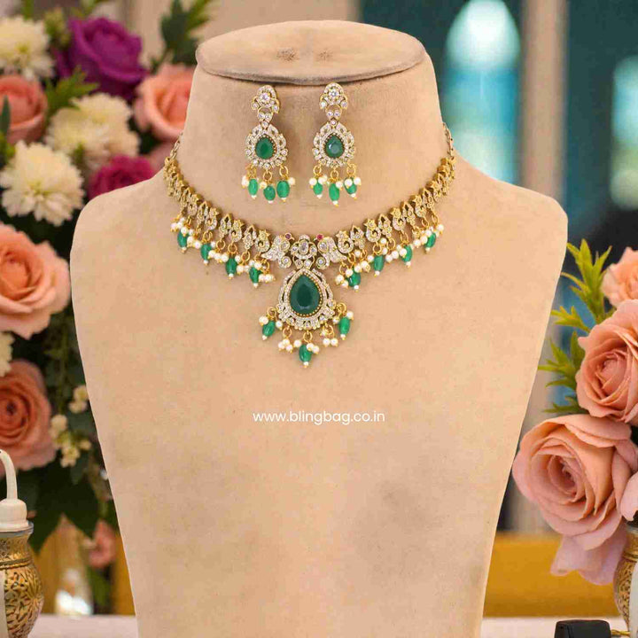 Emerald Wesira Victorian Jewellery Set - New Arrival