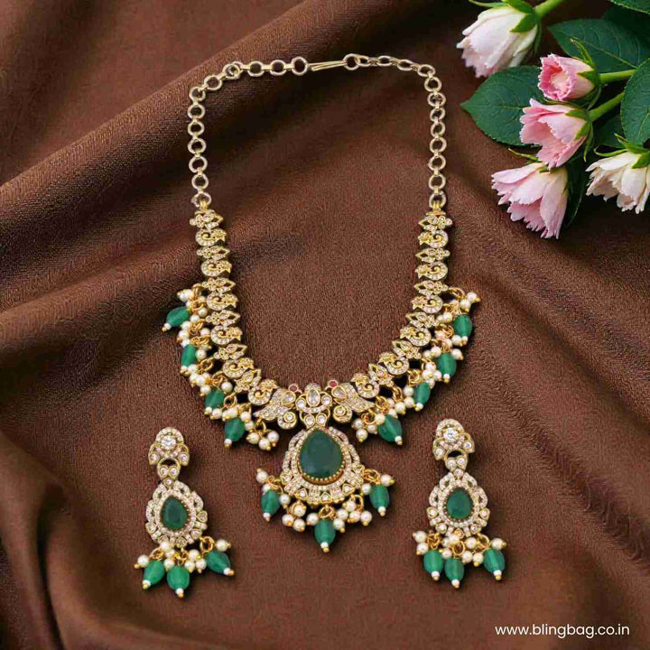 Emerald Wesira Victorian Jewellery Set - New Arrival