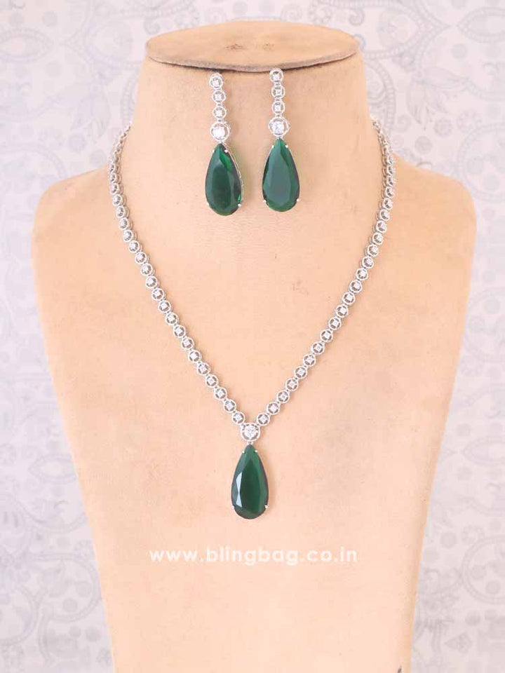 Emerald Whitney Zirconia Jewellery Set