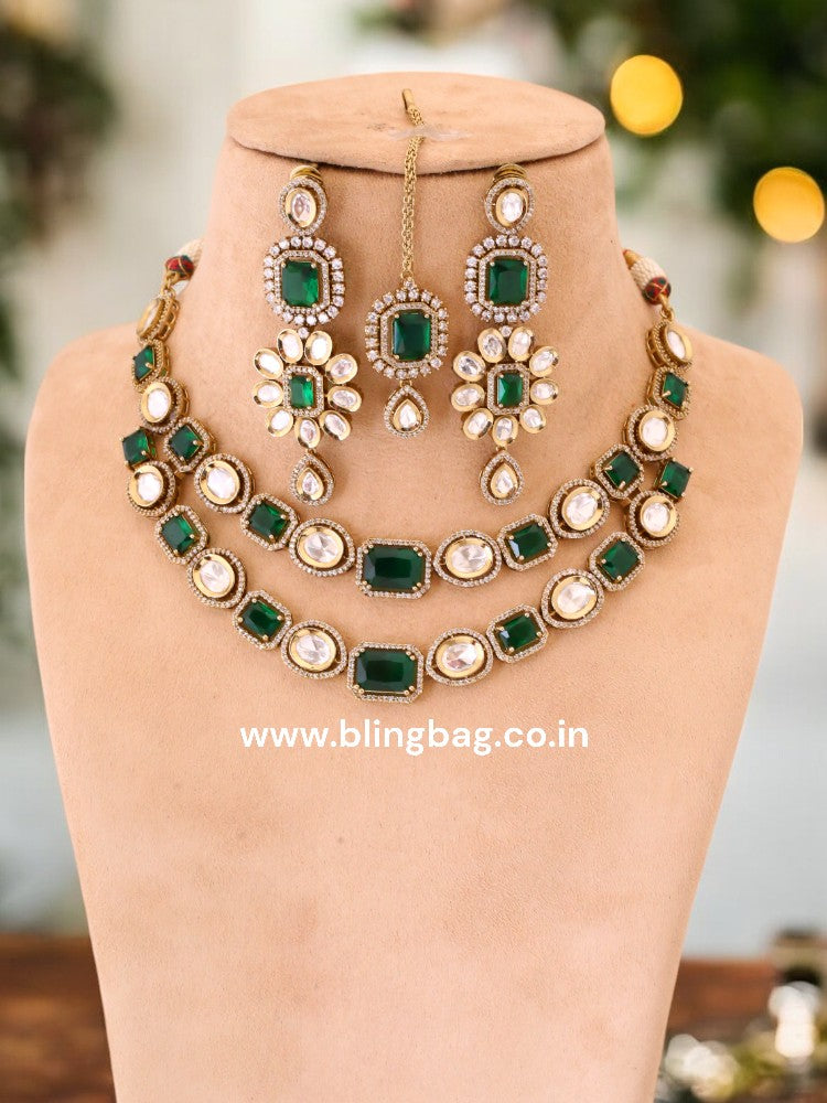 Emerald William Victorian Jewellery Set - New Arrival
