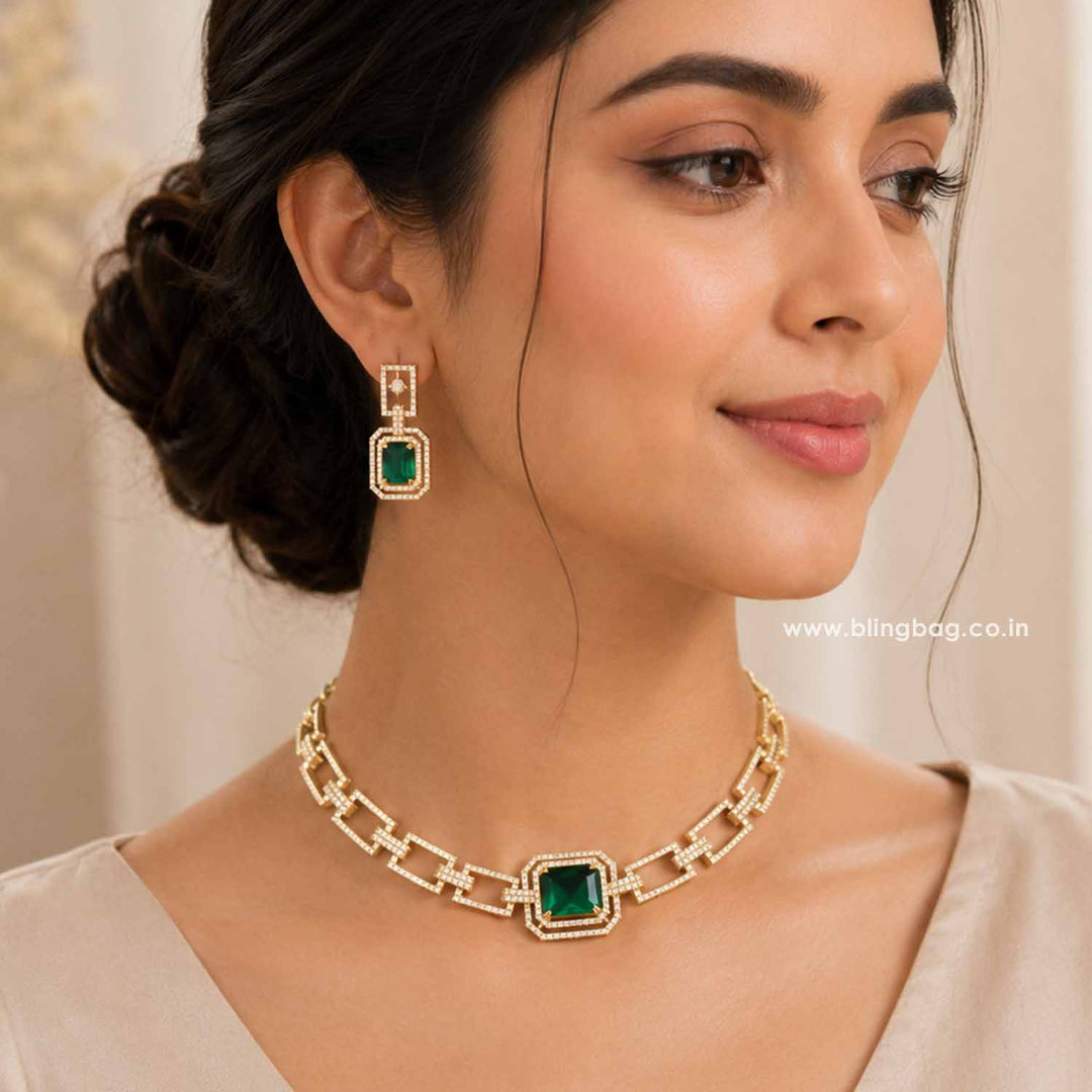 Emerald Wisia Victorian Jewellery Set - New Arrival