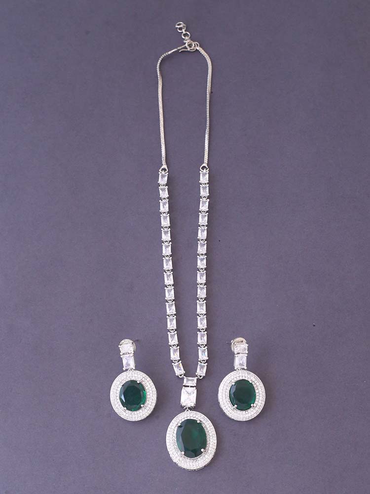 Emerald Wren Pendant Set