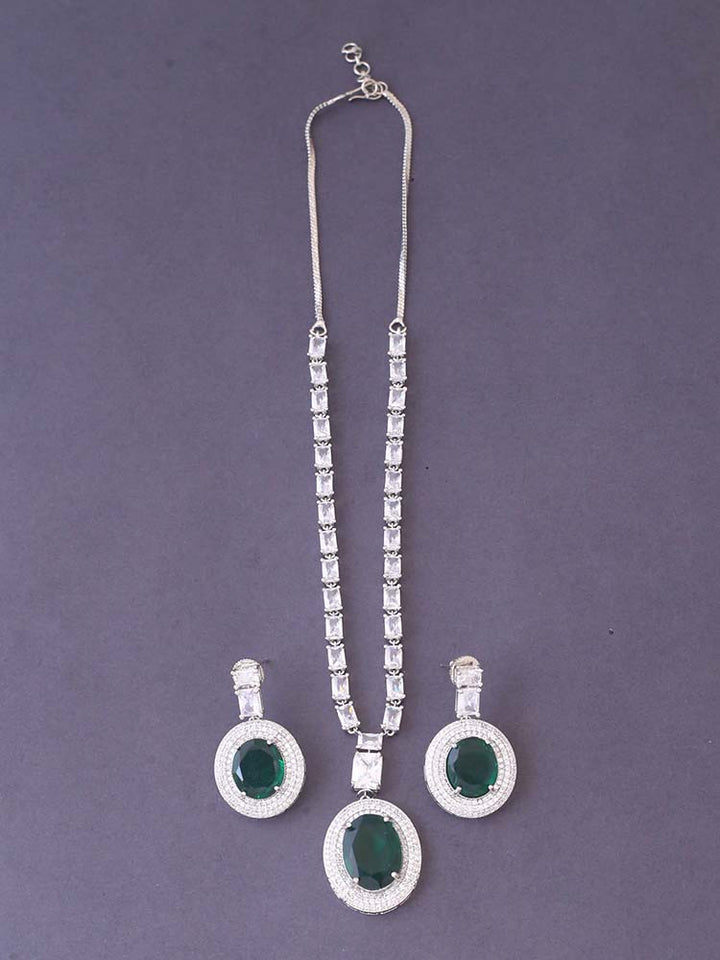 Emerald Wren Pendant Set