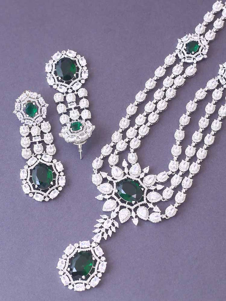 Emerald Xenia Zirconia Jewellery Set