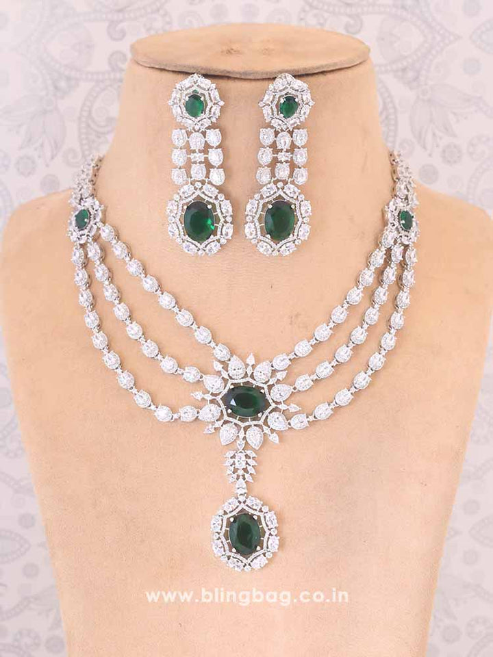 Emerald Xenia Zirconia Jewellery Set