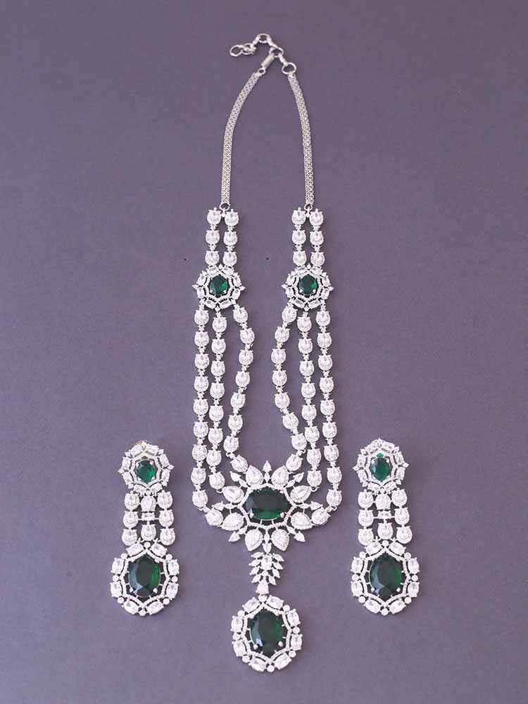 Emerald Xenia Zirconia Jewellery Set