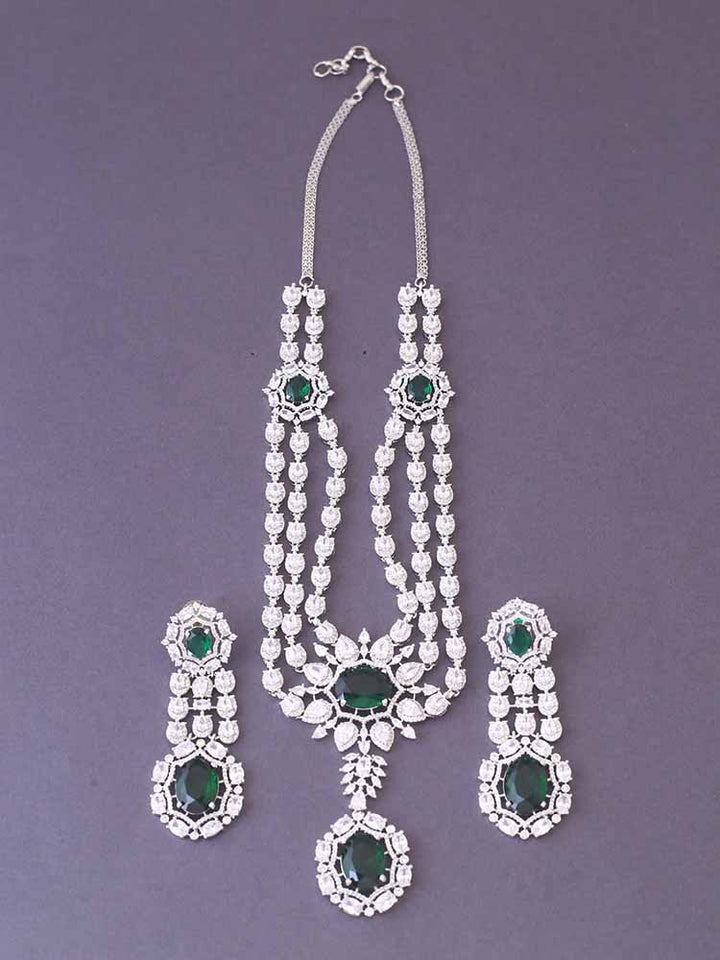 Emerald Xenia Zirconia Jewellery Set