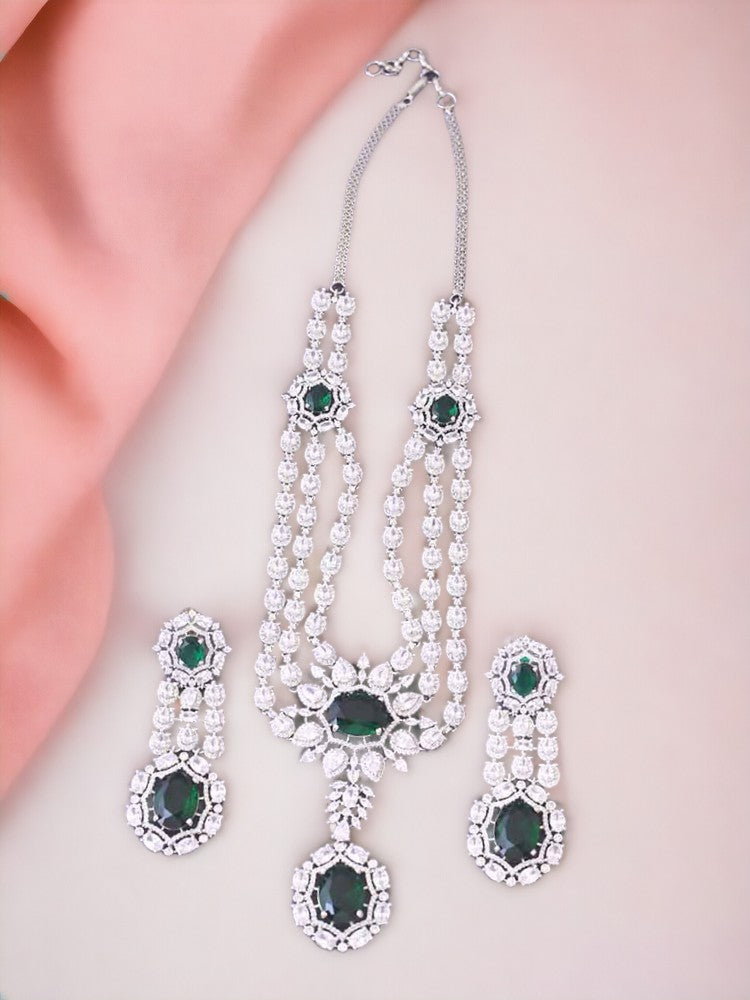Emerald Xenia Zirconia Jewellery Set